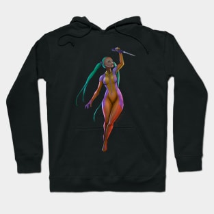 Neon bodysuit - transparent version Hoodie